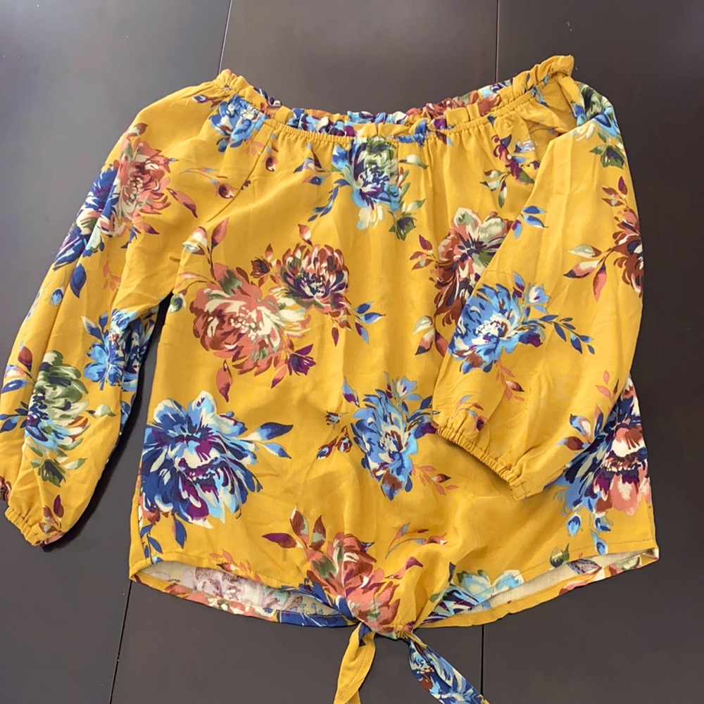 Tween Spring Floral Top